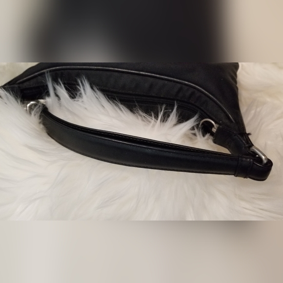 COACH Twill and Leather Shoulder Bag 7428 Small Hobo Purse - Picture 5 of 11